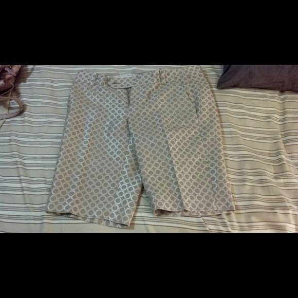 Gold & Silver Circular Print Shorts