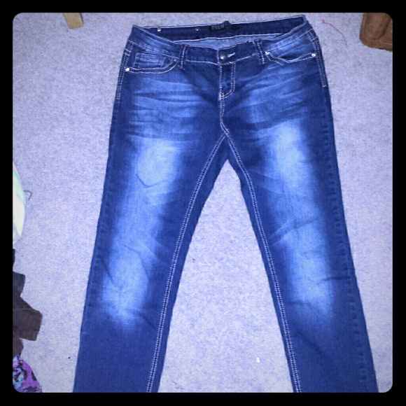 Straight leg jeans
