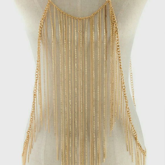 *SOLD*    Gold Body Chain - Picture 2 of 2
