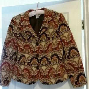 Tapestry jacket, fully lined. Gorgeous pattern