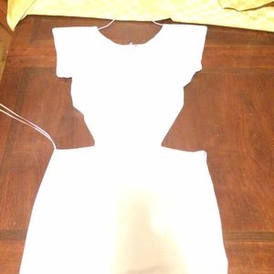 White Cut Out Dress