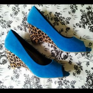 Faux Suede Wedge heels