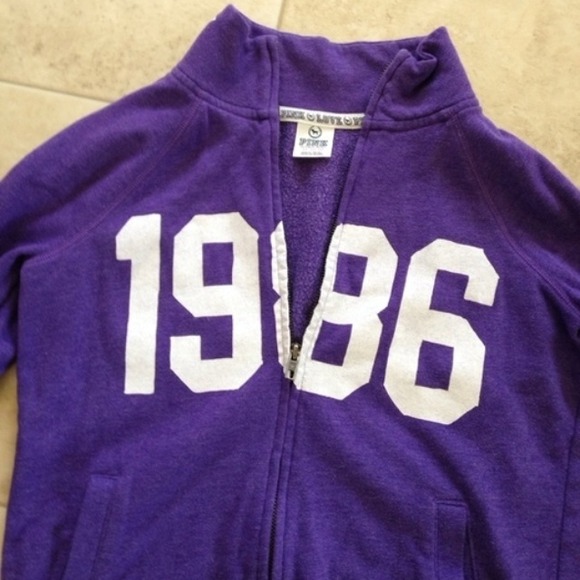 Victoria's Secret purple zip up - Picture 2 of 4
