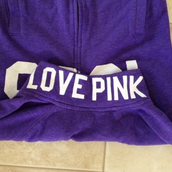 Victoria's Secret purple zip up - Picture 3 of 4