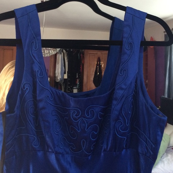 Royal blue dress