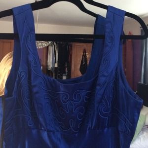 Royal blue dress
