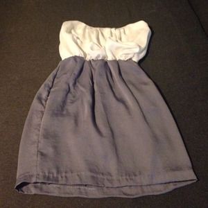 Super cute two tone mini party dress WITH POCKETS