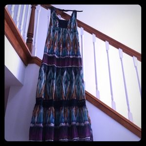 Vibrant, Tie-dye maxi dress