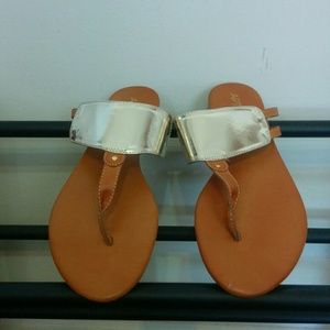 Apt. 9 Metallic Cuff Thong Sandals - Women