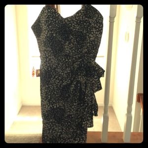 Forever 21 black and white floral dress