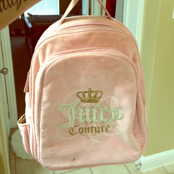 Juicy couture pink backpack 2 lg pockets 💎💎