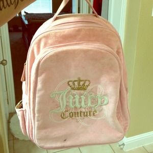 Juicy couture pink backpack 2 lg pockets 💎💎