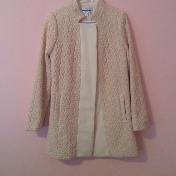 Pim + Larkin elegant lace detail Coat