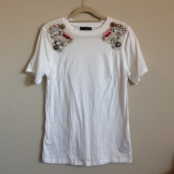 🎉HP💕 Zara Basic Gem T-shirt