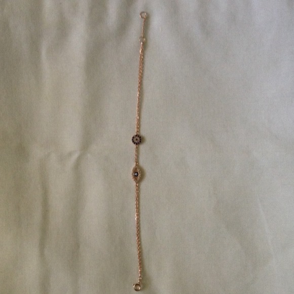 ON HOLD! Rose gold evil eye bracelet!