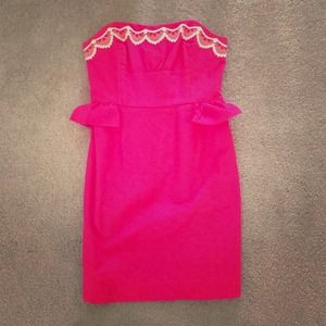 Lilly Pulitzer strapless party dress