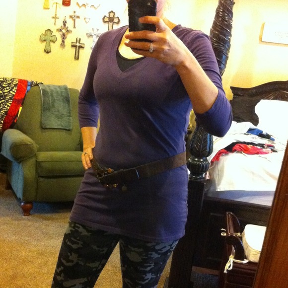 Deep purple tunic