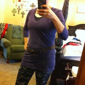 Deep purple tunic