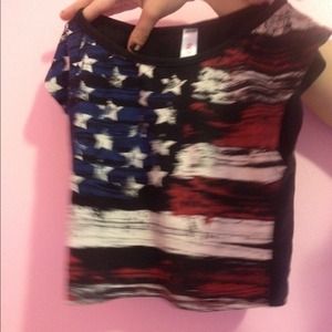 American flag crop top
