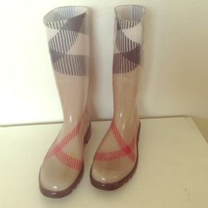 Burberry rain boots