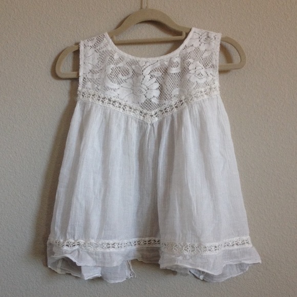 Free People Open Back Blouse