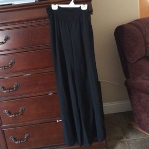 Long wove black pants