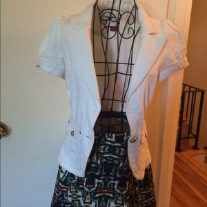 Guess Short Sleeve Denim Blazer