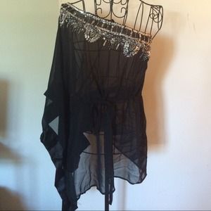 Off the shoulder jeweled top