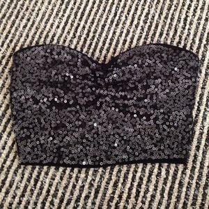 Sequin bandeau top