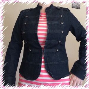 ⛵️Military Style Jean Jacket⛵️@katielady1982