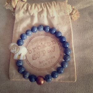 Bracelet with lucky elephant charm