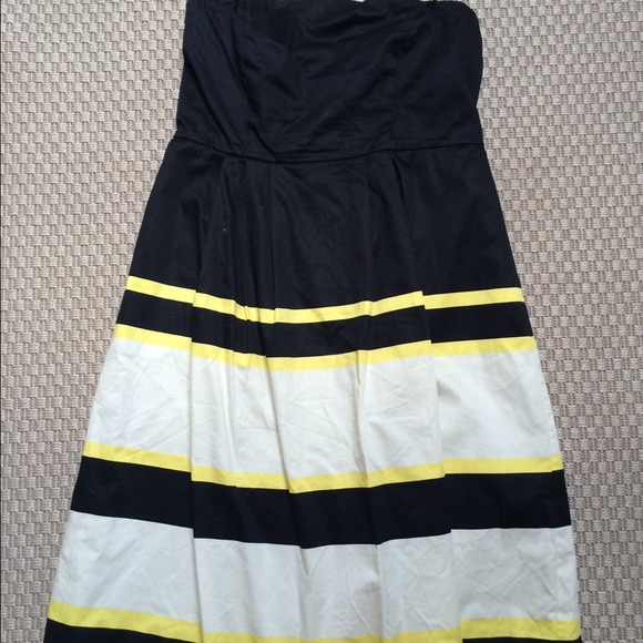 Strapless, empire waist dress