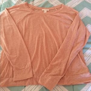 Forever 21 Peach Long Sleeve Shirt