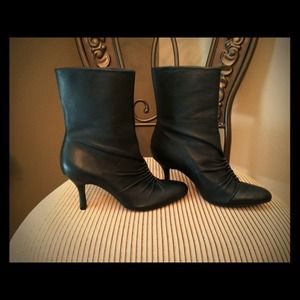 GIANNI BINI BLACK LEATHER BOOT