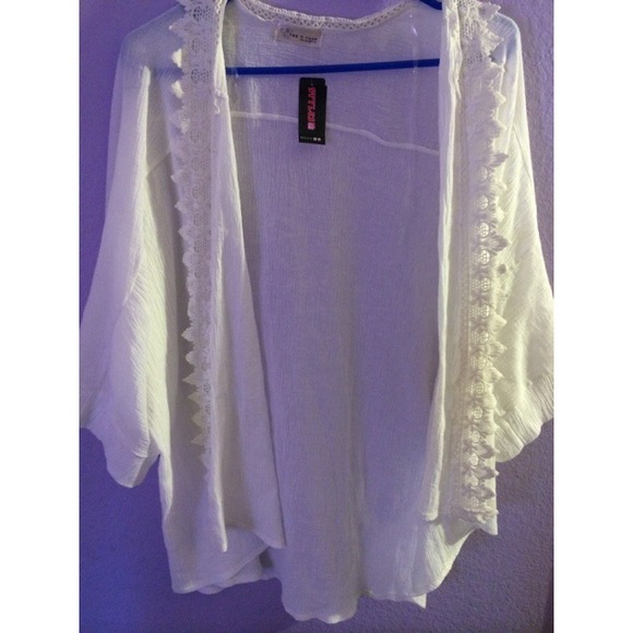 White Kimono with Lace