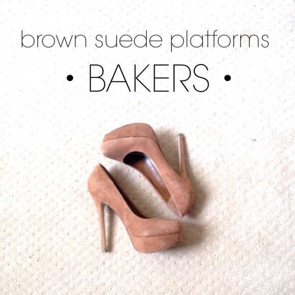 Suede Platforms with Stiletto Heel