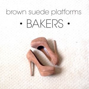 Suede Platforms with Stiletto Heel