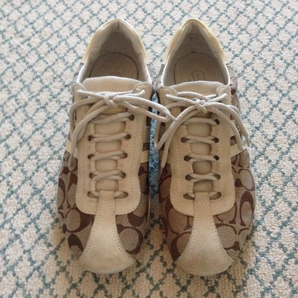 COACH beige/white sneakers