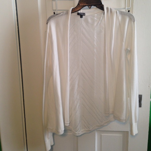White Express Cardigan