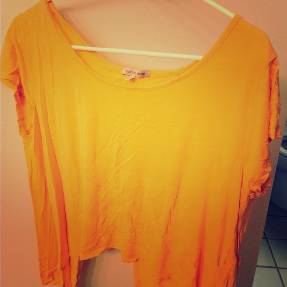 Charlotte Russe orange crop top size XL