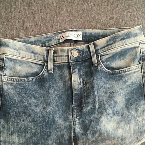 Wildfox marianne acid wash denim