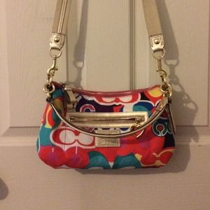Coach poppy crossbody purse