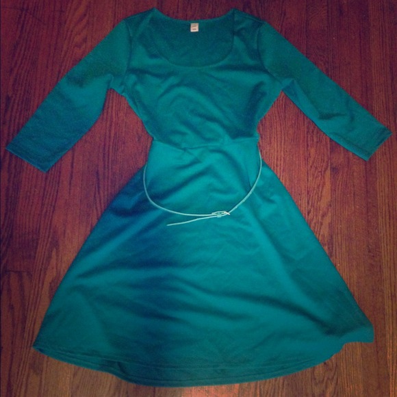 Teal Skater Dress