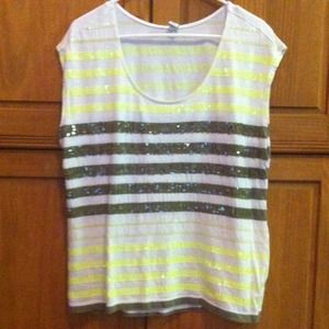 OLD NAVY sequined top. Woman's large
