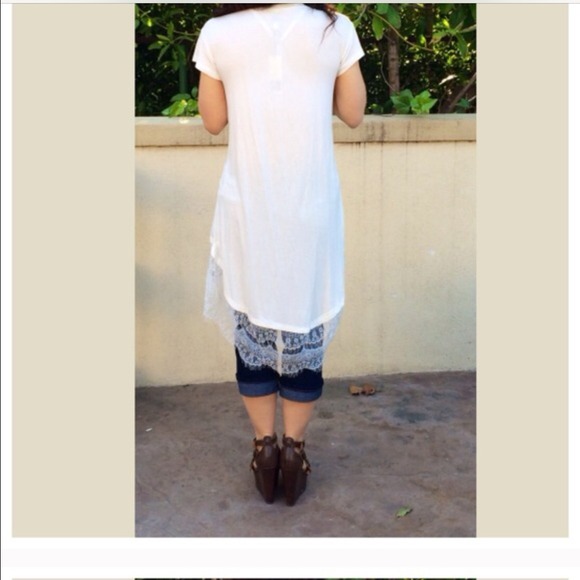 Chic lace trim tunic dress - Picture 4 of 4