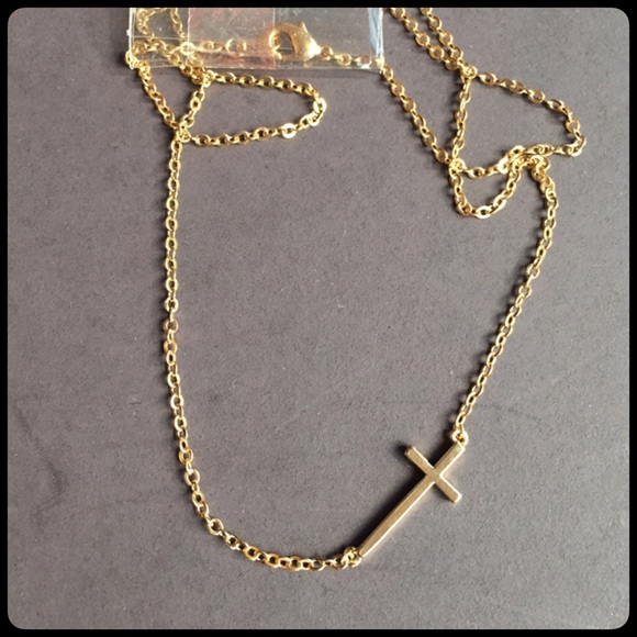 CBC Jewelry - Cross Goldtone Necklace