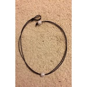 Double String Single Pearl Necklace