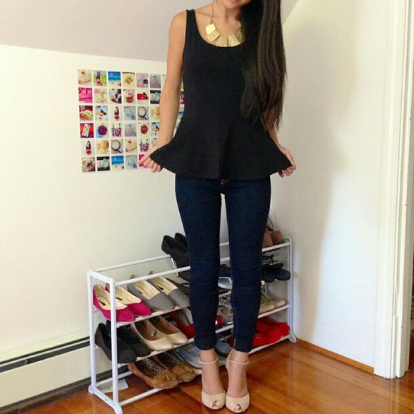 Express Tops - Black Peplum Top