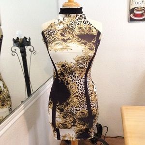 Bandage Dress with Victorian Colors