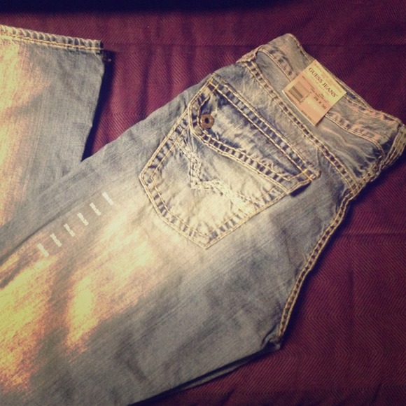 💢BRAND NEW💢 GUESS Men's Falcon Slim Boot Jeans